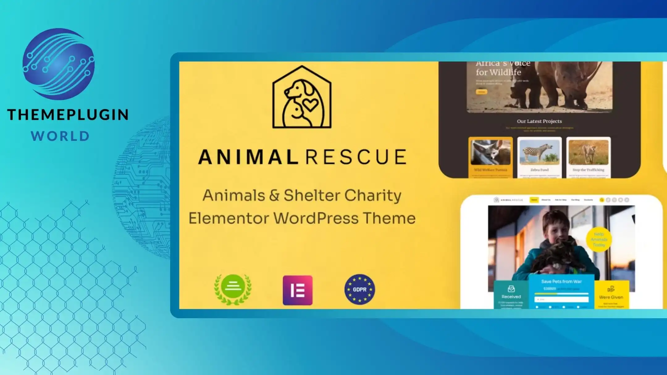 Animal Rescue – Shelter Charity WordPress Theme